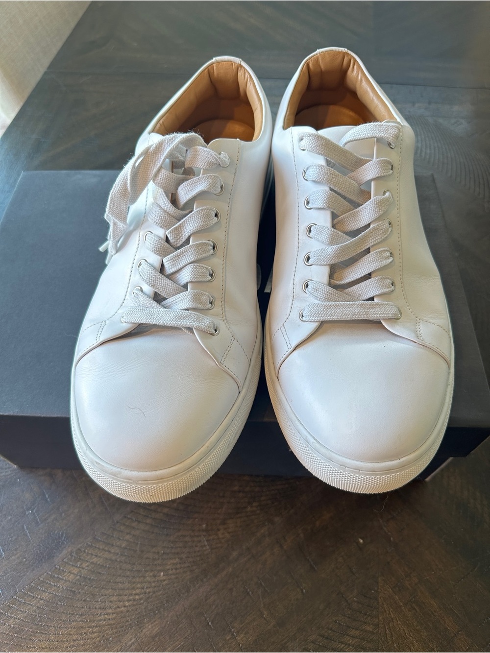 Thursday Boot Company White Low-Top Men's Leather Sneakers